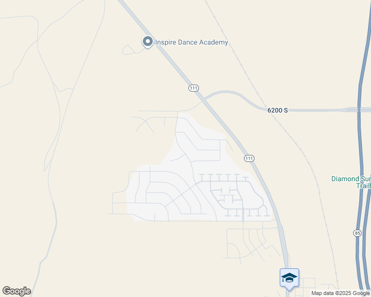 map of restaurants, bars, coffee shops, grocery stores, and more near 6307 Oquirrh Mesa Drive in West Valley City
