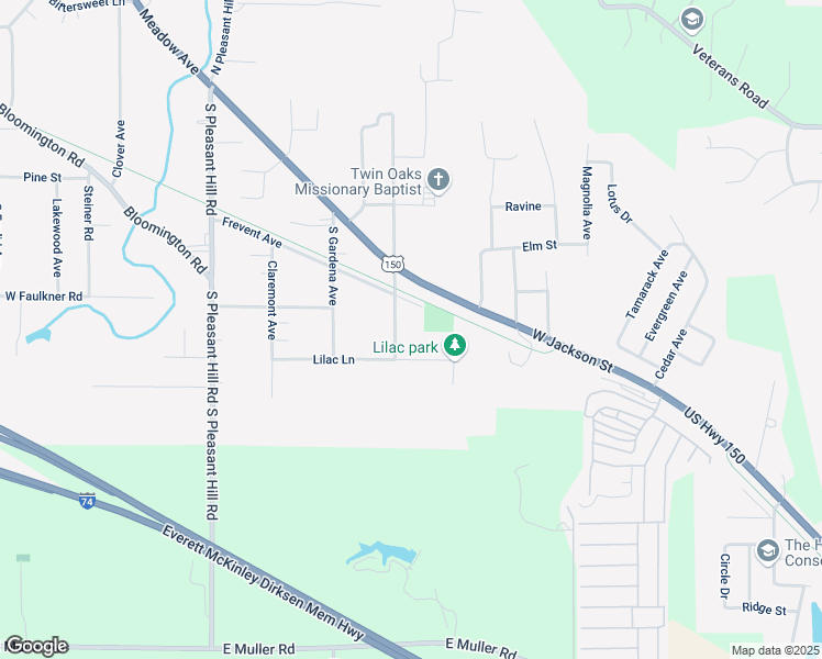 map of restaurants, bars, coffee shops, grocery stores, and more near 205 S Hawthorne Ave in East Peoria