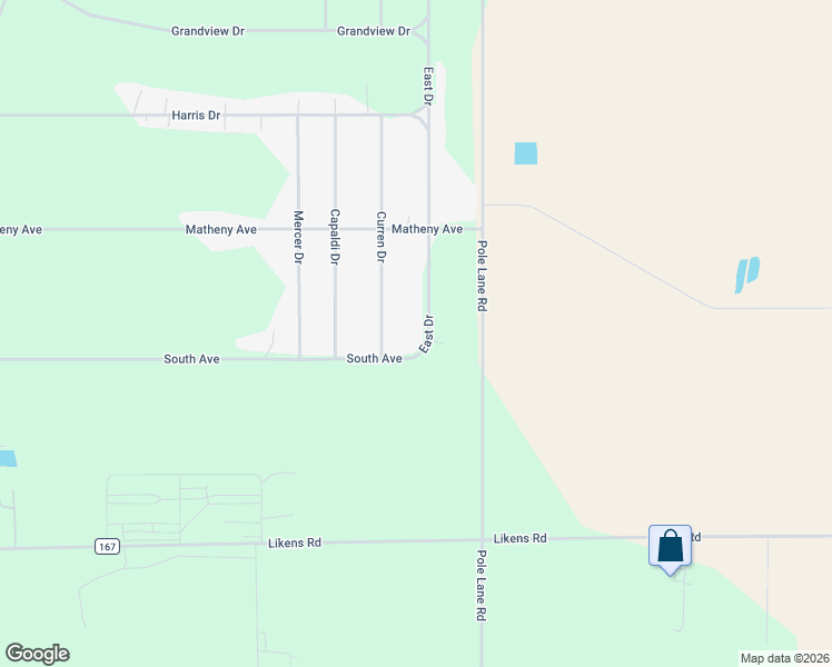 map of restaurants, bars, coffee shops, grocery stores, and more near 2451 East Drive in Marion