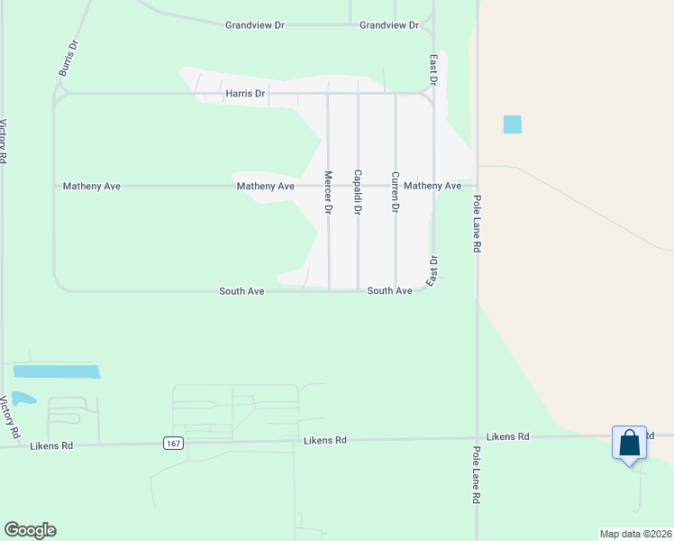 map of restaurants, bars, coffee shops, grocery stores, and more near 2457 Mercer Drive in Marion