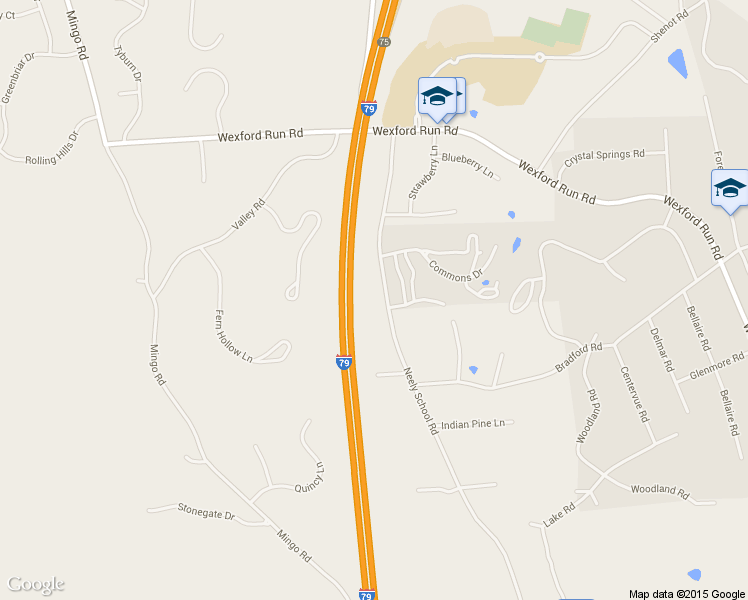 map of restaurants, bars, coffee shops, grocery stores, and more near 230 Neely School Road in Wexford