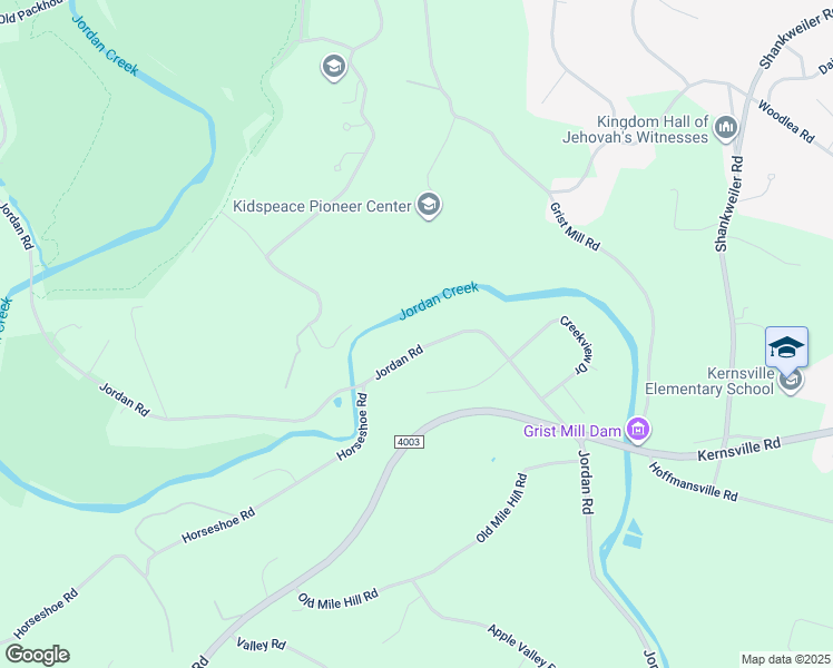 map of restaurants, bars, coffee shops, grocery stores, and more near 3063 Jordan Road in Lehigh County