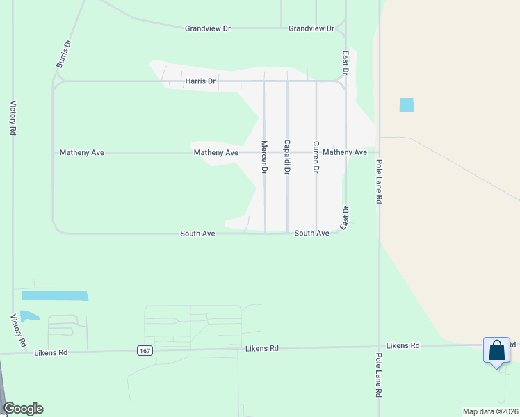 map of restaurants, bars, coffee shops, grocery stores, and more near 2457 Mercer Drive in Marion