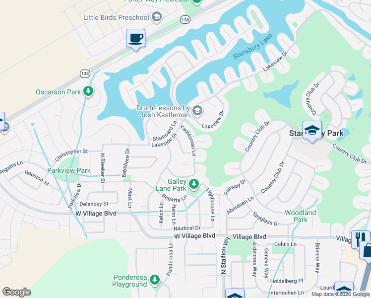 map of restaurants, bars, coffee shops, grocery stores, and more near 5935 Genoa Lane in Stansbury Park
