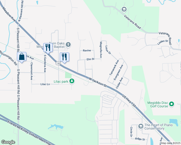 map of restaurants, bars, coffee shops, grocery stores, and more near 100-108 Beverley Avenue in Morton