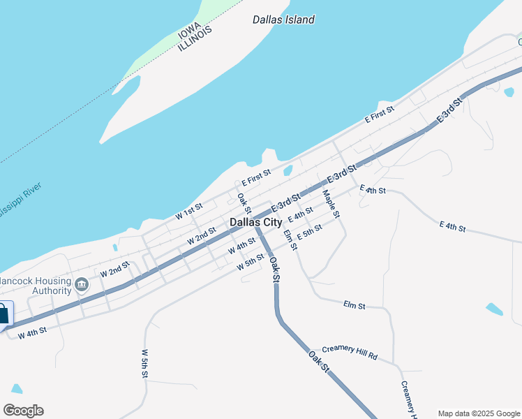 map of restaurants, bars, coffee shops, grocery stores, and more near in Dallas City
