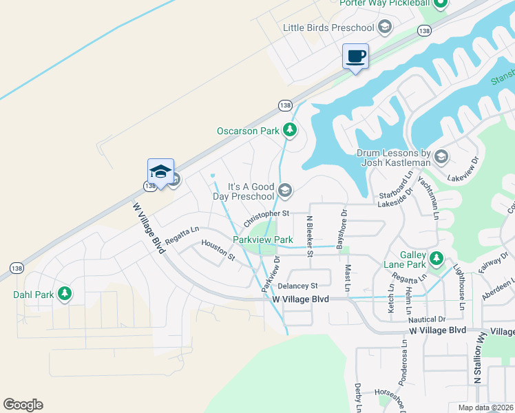 map of restaurants, bars, coffee shops, grocery stores, and more near 5945 Spring Street in Stansbury Park
