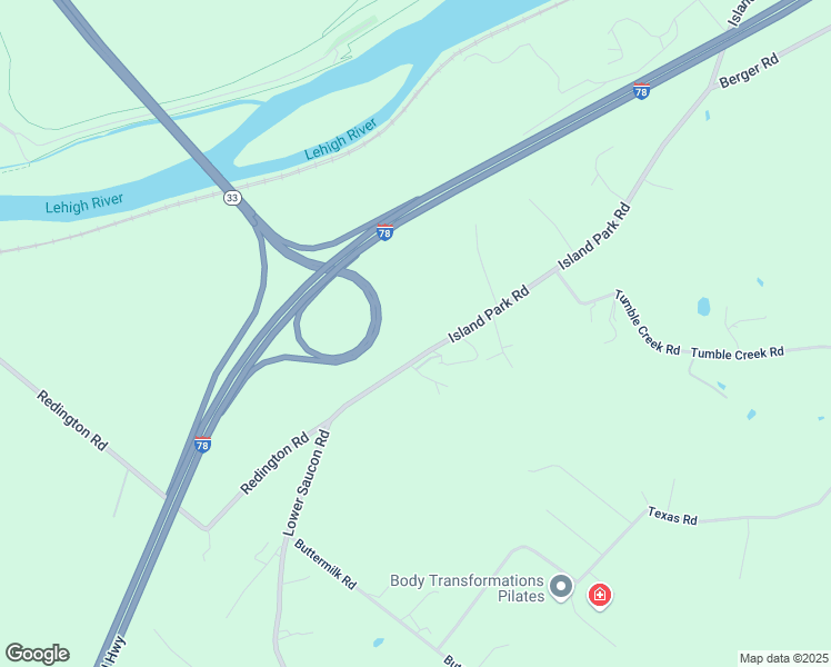 map of restaurants, bars, coffee shops, grocery stores, and more near 4390 Lower Saucon Road in Easton