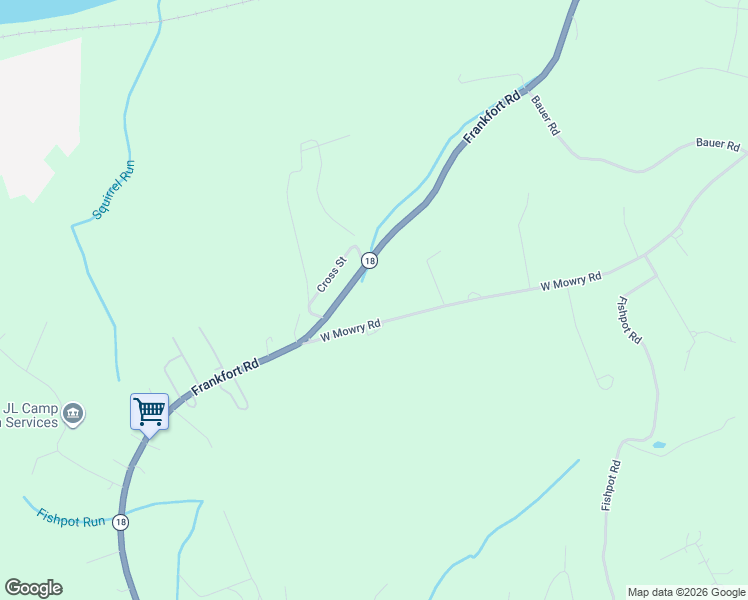 map of restaurants, bars, coffee shops, grocery stores, and more near 115 Mowry Road in Monaca