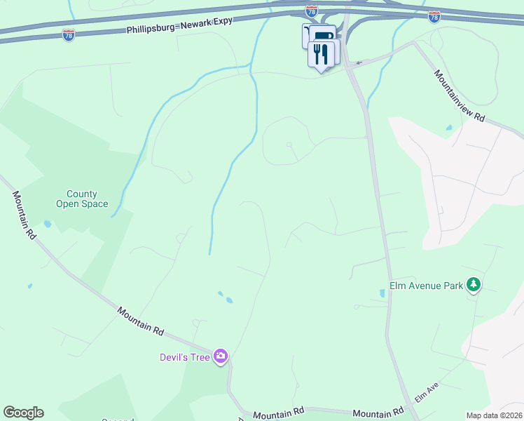 map of restaurants, bars, coffee shops, grocery stores, and more near 103 Emerald Valley Lane in Basking Ridge