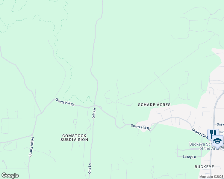map of restaurants, bars, coffee shops, grocery stores, and more near 5112 Counter Lane in Redding