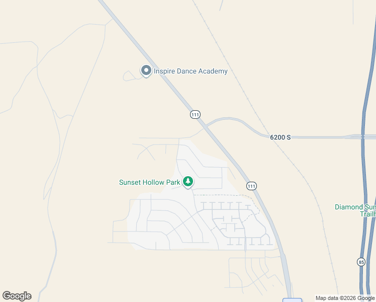 map of restaurants, bars, coffee shops, grocery stores, and more near 7163 West Hightower Road in West Valley City