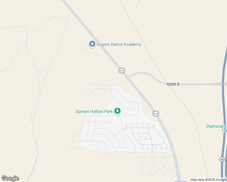 map of restaurants, bars, coffee shops, grocery stores, and more near 7163 West Hightower Road in West Valley City