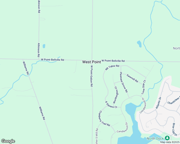 map of restaurants, bars, coffee shops, grocery stores, and more near 7754 County Road 40 in Mount Gilead