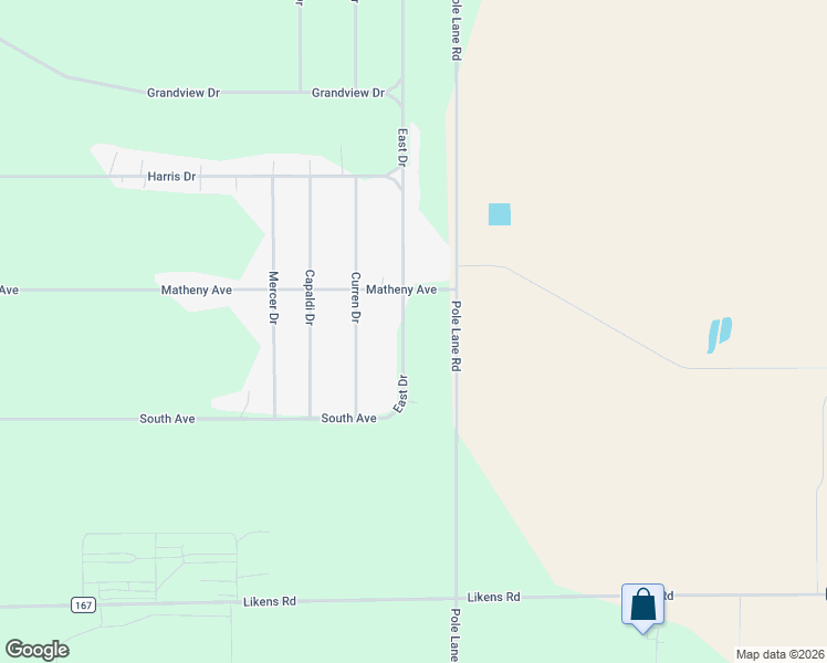 map of restaurants, bars, coffee shops, grocery stores, and more near 2528 East Drive in Marion
