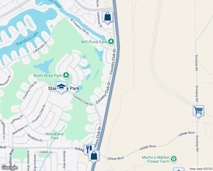 map of restaurants, bars, coffee shops, grocery stores, and more near 160 Country Club Drive in Stansbury Park