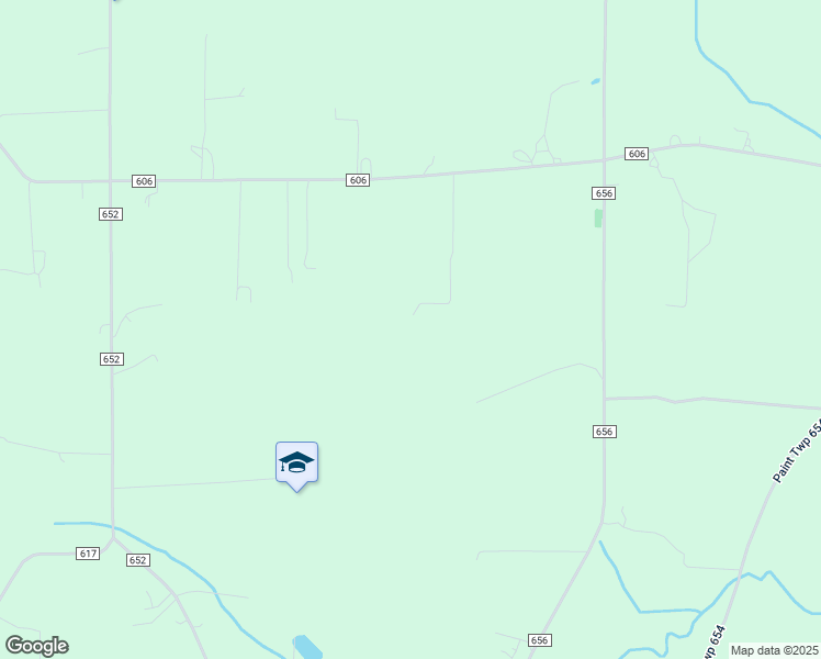 map of restaurants, bars, coffee shops, grocery stores, and more near 3728 Township Road 606 in Fredericksburg
