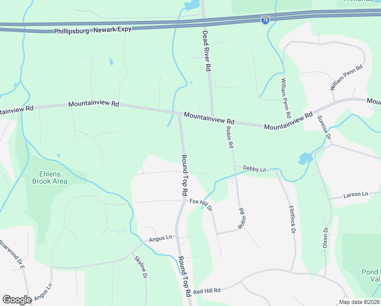 map of restaurants, bars, coffee shops, grocery stores, and more near 82 Round Top Road in Warren