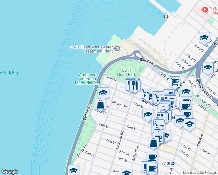 map of restaurants, bars, coffee shops, grocery stores, and more near in Brooklyn