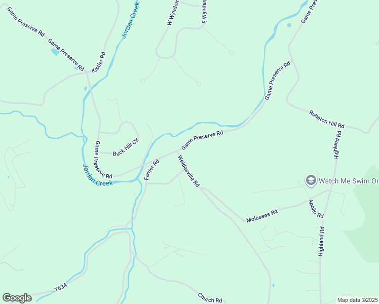 map of restaurants, bars, coffee shops, grocery stores, and more near 6302 Game Preserve Road in Schnecksville