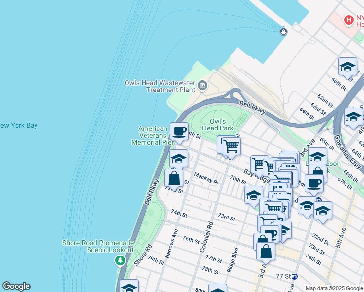 map of restaurants, bars, coffee shops, grocery stores, and more near in Brooklyn