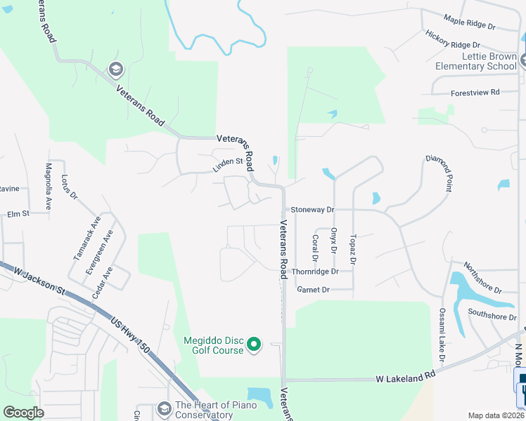 map of restaurants, bars, coffee shops, grocery stores, and more near 2213 Veterans Road in Morton