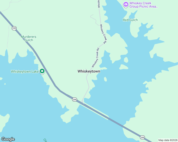 map of restaurants, bars, coffee shops, grocery stores, and more near in Whiskeytown