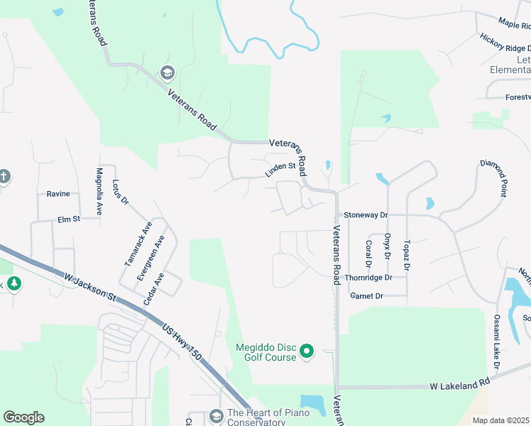 map of restaurants, bars, coffee shops, grocery stores, and more near 57 Prairie Village Place in Morton