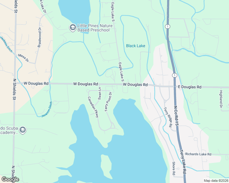 map of restaurants, bars, coffee shops, grocery stores, and more near 389 Captains Court in Fort Collins