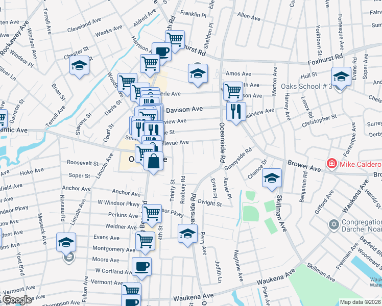 map of restaurants, bars, coffee shops, grocery stores, and more near 2948 Deen Street in Oceanside
