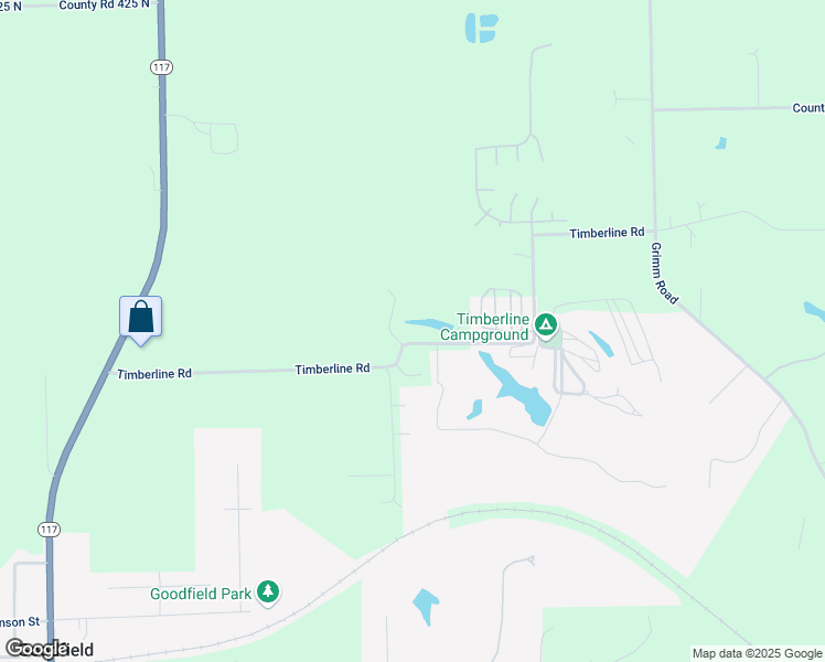 map of restaurants, bars, coffee shops, grocery stores, and more near 1467 Timberline Road in Goodfield