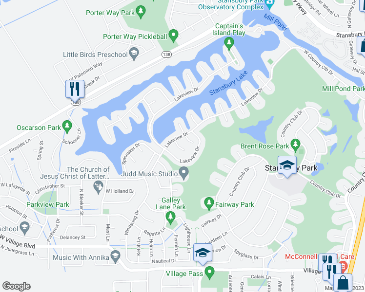 map of restaurants, bars, coffee shops, grocery stores, and more near 806 Lakeview in Stansbury Park