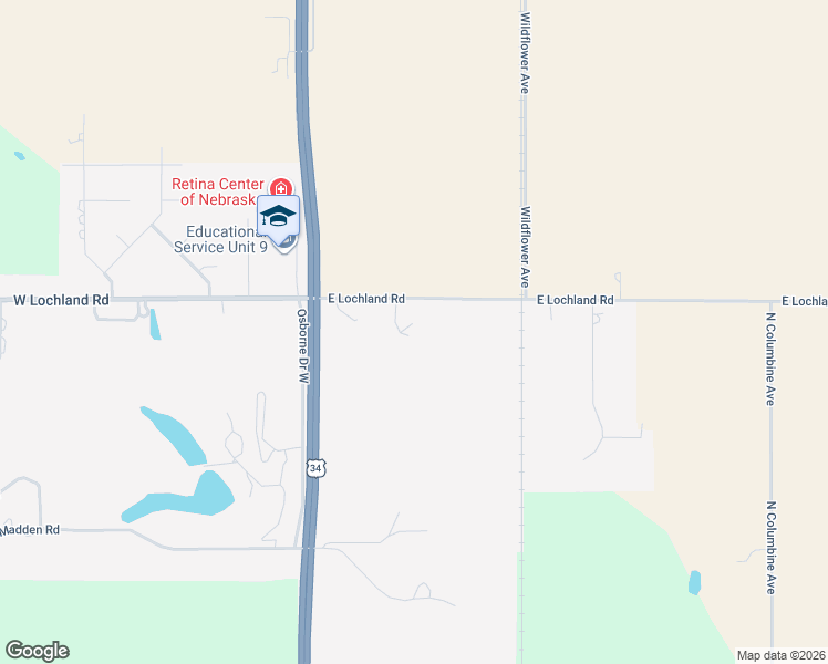 map of restaurants, bars, coffee shops, grocery stores, and more near 332-540 East Lochland Road in Hastings