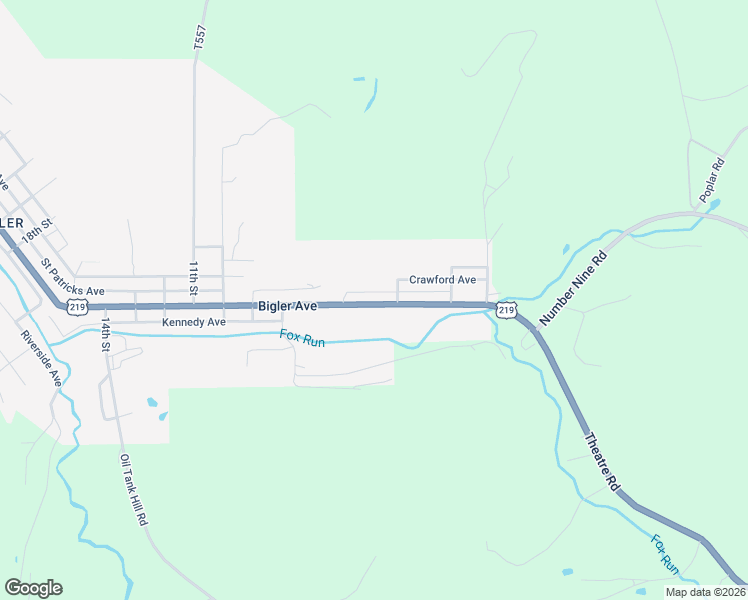map of restaurants, bars, coffee shops, grocery stores, and more near 407 Bigler Avenue in Northern Cambria