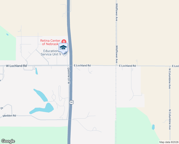 map of restaurants, bars, coffee shops, grocery stores, and more near 332 East Lochland Road in Hastings