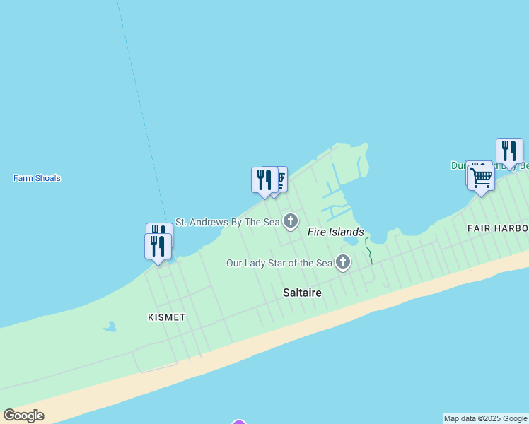 map of restaurants, bars, coffee shops, grocery stores, and more near 103 Marine Walk in Saltaire