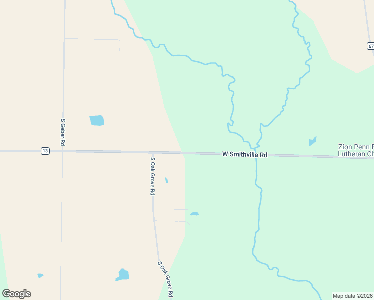 map of restaurants, bars, coffee shops, grocery stores, and more near 19214 West Smithville Road in Trivoli