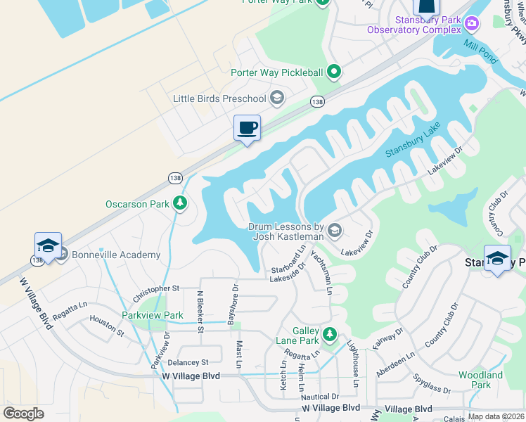 map of restaurants, bars, coffee shops, grocery stores, and more near 210 Lakeview in Stansbury Park