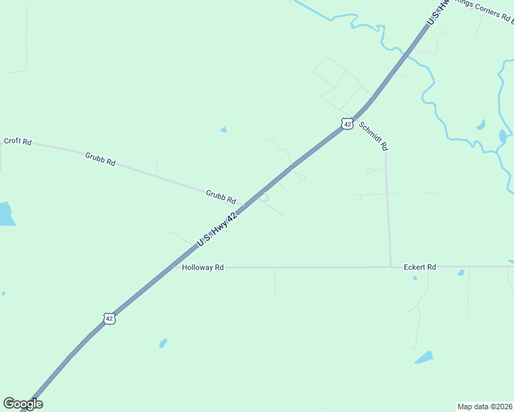 map of restaurants, bars, coffee shops, grocery stores, and more near 4289 U.S. 42 in Mansfield