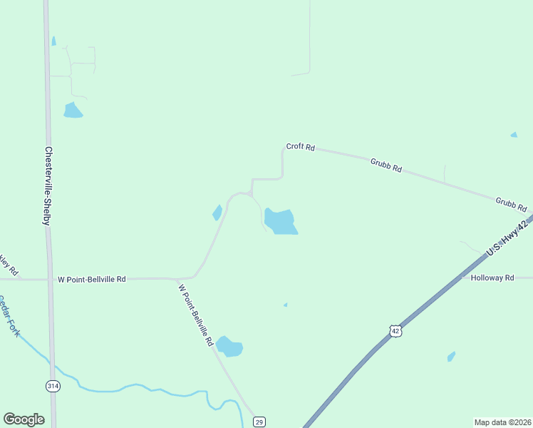 map of restaurants, bars, coffee shops, grocery stores, and more near Croft Road in Mansfield