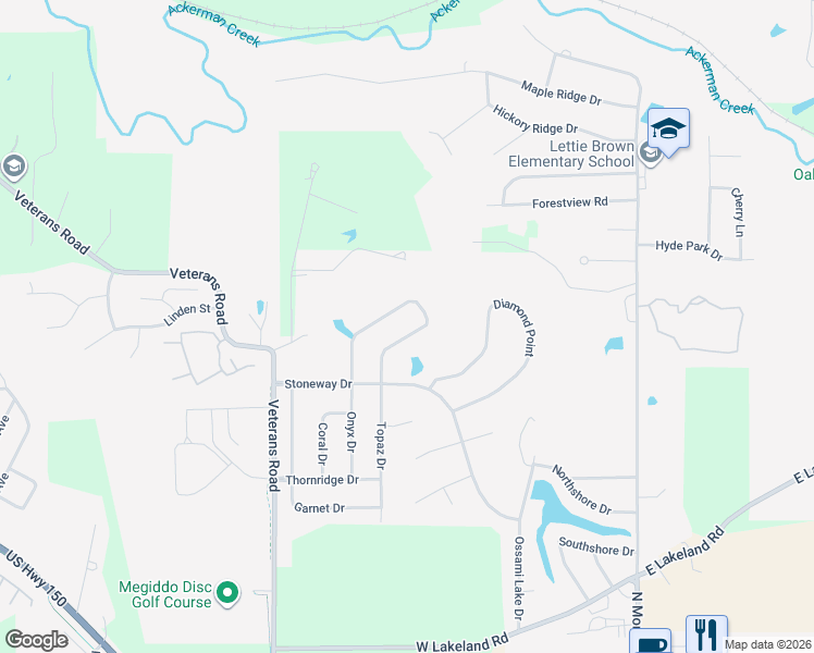 map of restaurants, bars, coffee shops, grocery stores, and more near 59 Sapphire Point in Morton
