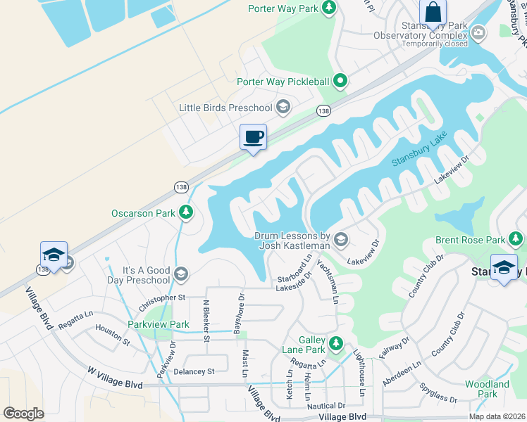 map of restaurants, bars, coffee shops, grocery stores, and more near 208 Lakeview Drive in Stansbury Park