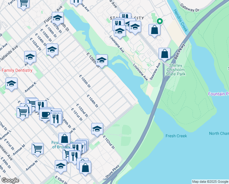 map of restaurants, bars, coffee shops, grocery stores, and more near in Brooklyn