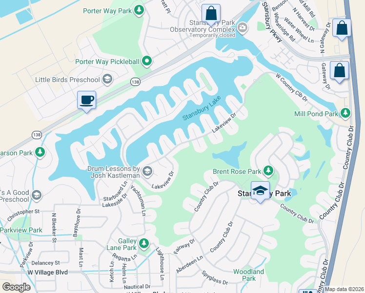 map of restaurants, bars, coffee shops, grocery stores, and more near 823 Lakeview Drive in Stansbury Park