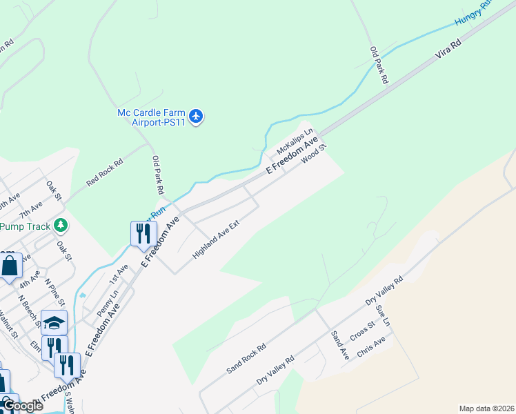 map of restaurants, bars, coffee shops, grocery stores, and more near 702 Highland Ave in Burnham