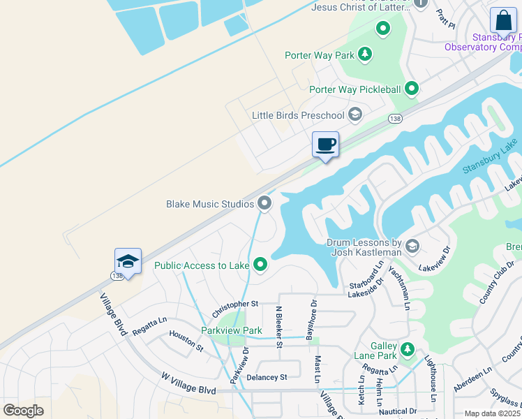 map of restaurants, bars, coffee shops, grocery stores, and more near 6169 Schooner Lane in Stansbury Park
