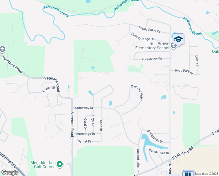 map of restaurants, bars, coffee shops, grocery stores, and more near 59 Sapphire Point in Morton
