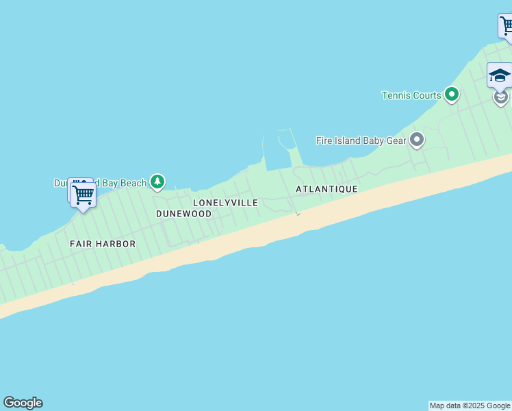 map of restaurants, bars, coffee shops, grocery stores, and more near 43 Ravens Walk in Ocean Beach