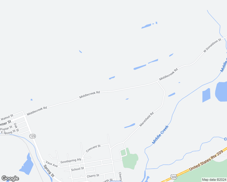 map of restaurants, bars, coffee shops, grocery stores, and more near Middlecreek Road in Tremont