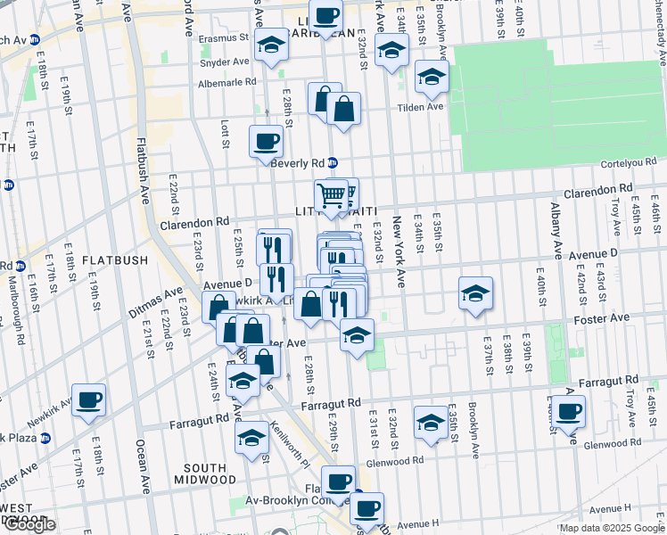 map of restaurants, bars, coffee shops, grocery stores, and more near in Brooklyn
